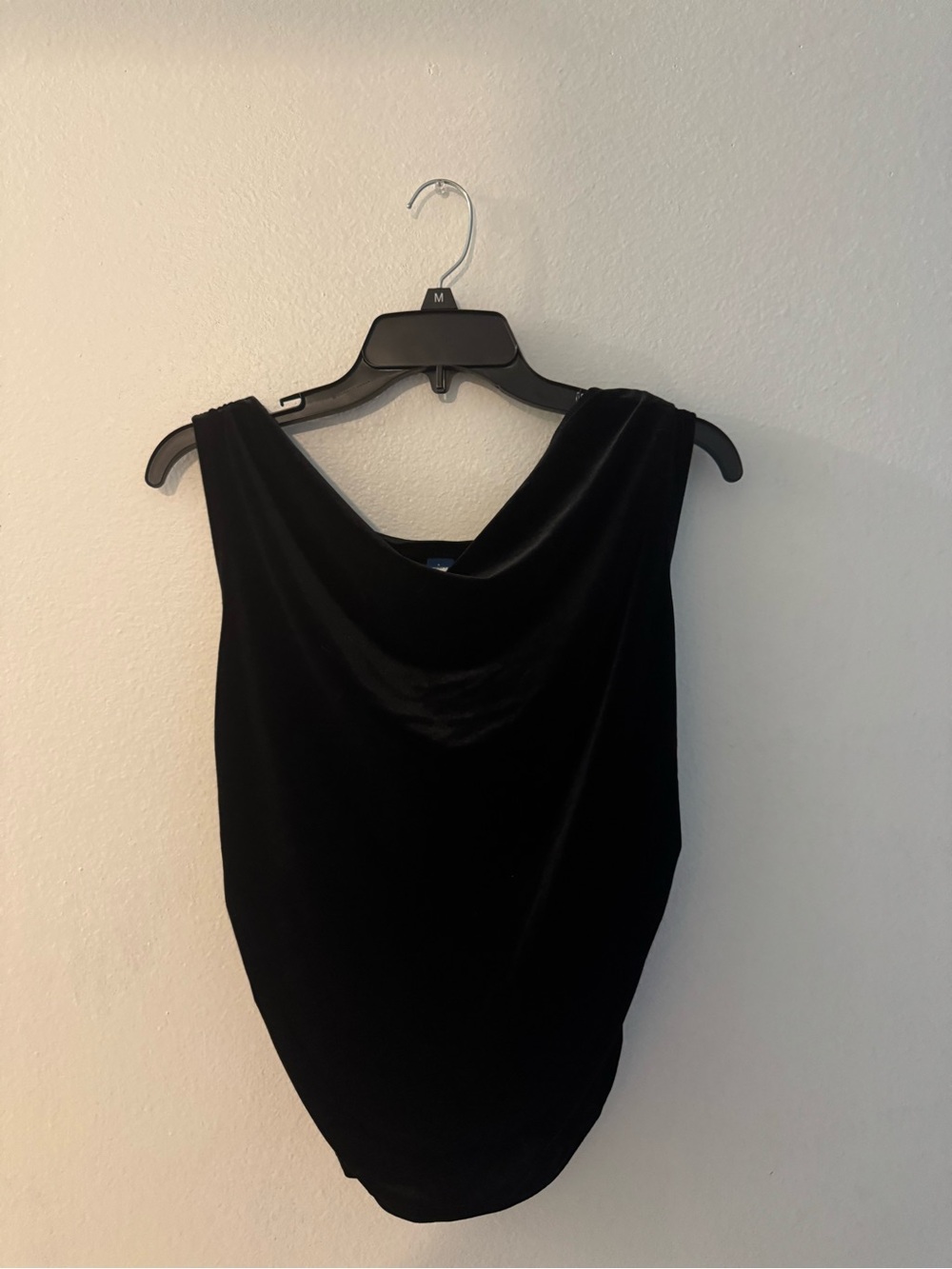 Old Navy Black Velvet Cowl Neck Tank